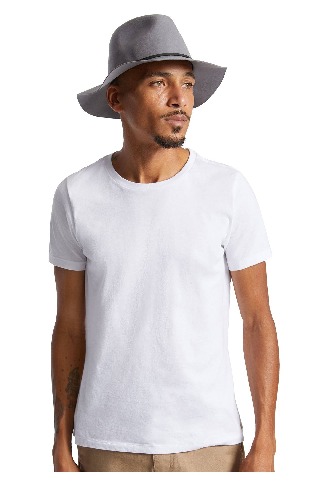 Brixton Wesley Packable Fedora Grey 