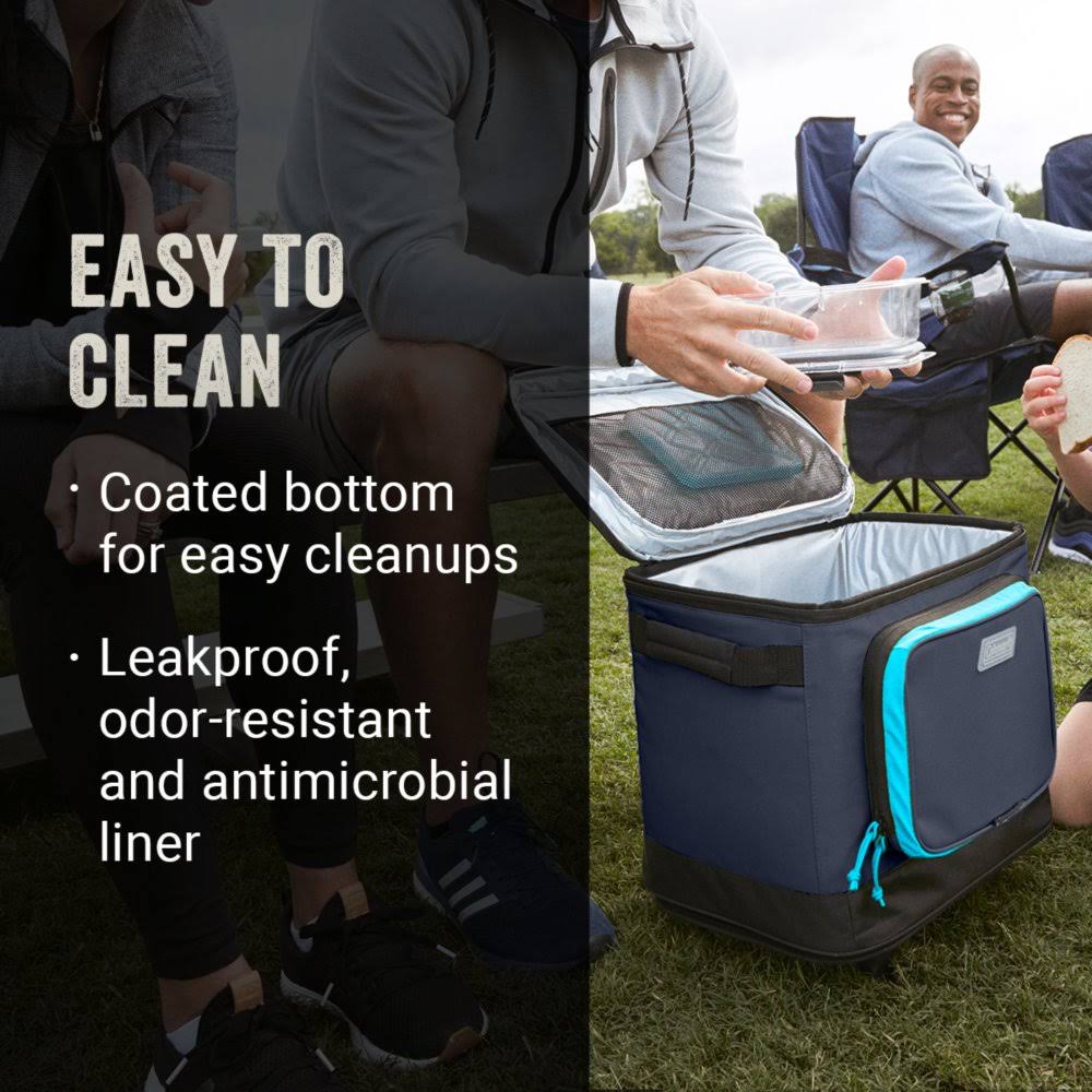 coleman xpand 42 can soft cooler with wheels