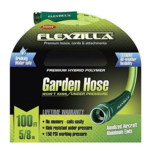 x 100 ft. 5/8 in Lightweight Flexzilla Garden Hose Heavy Duty Drinking Wate 