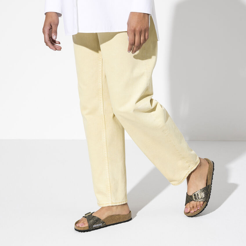 Madrid Micro Fibre Shiny Python Black