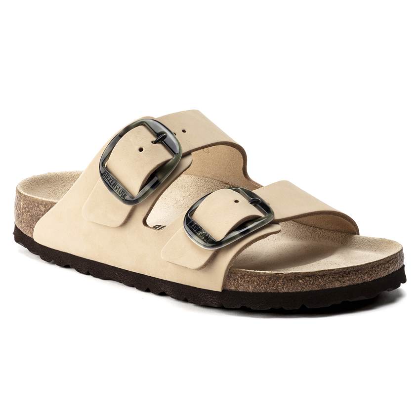 Arizona Big Buckle Nubuck Leather Almond