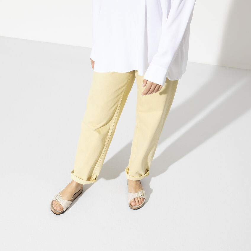 Madrid Micro Fibre Shiny Python Eggshell