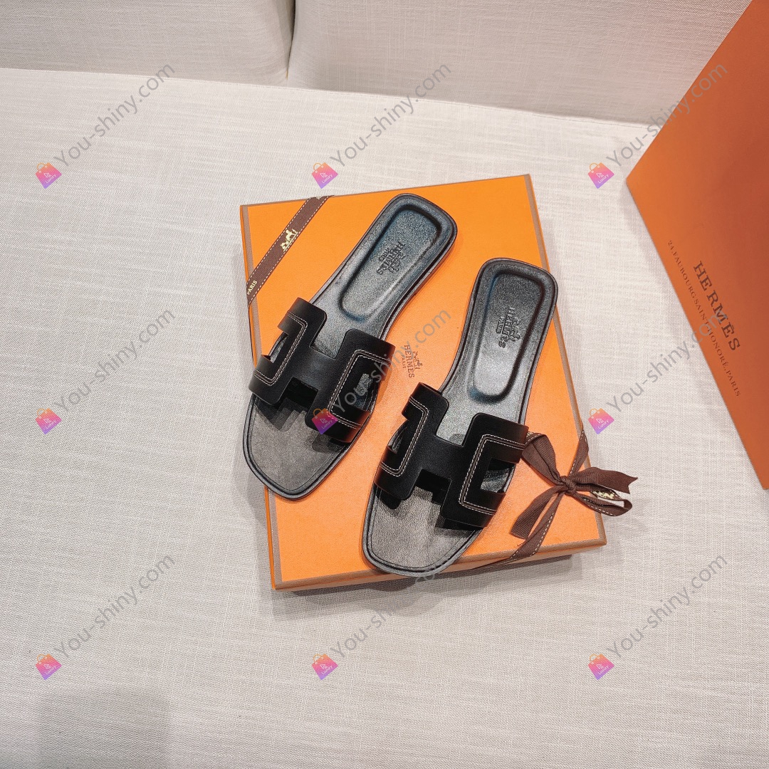 Hermes slippers You Shiny