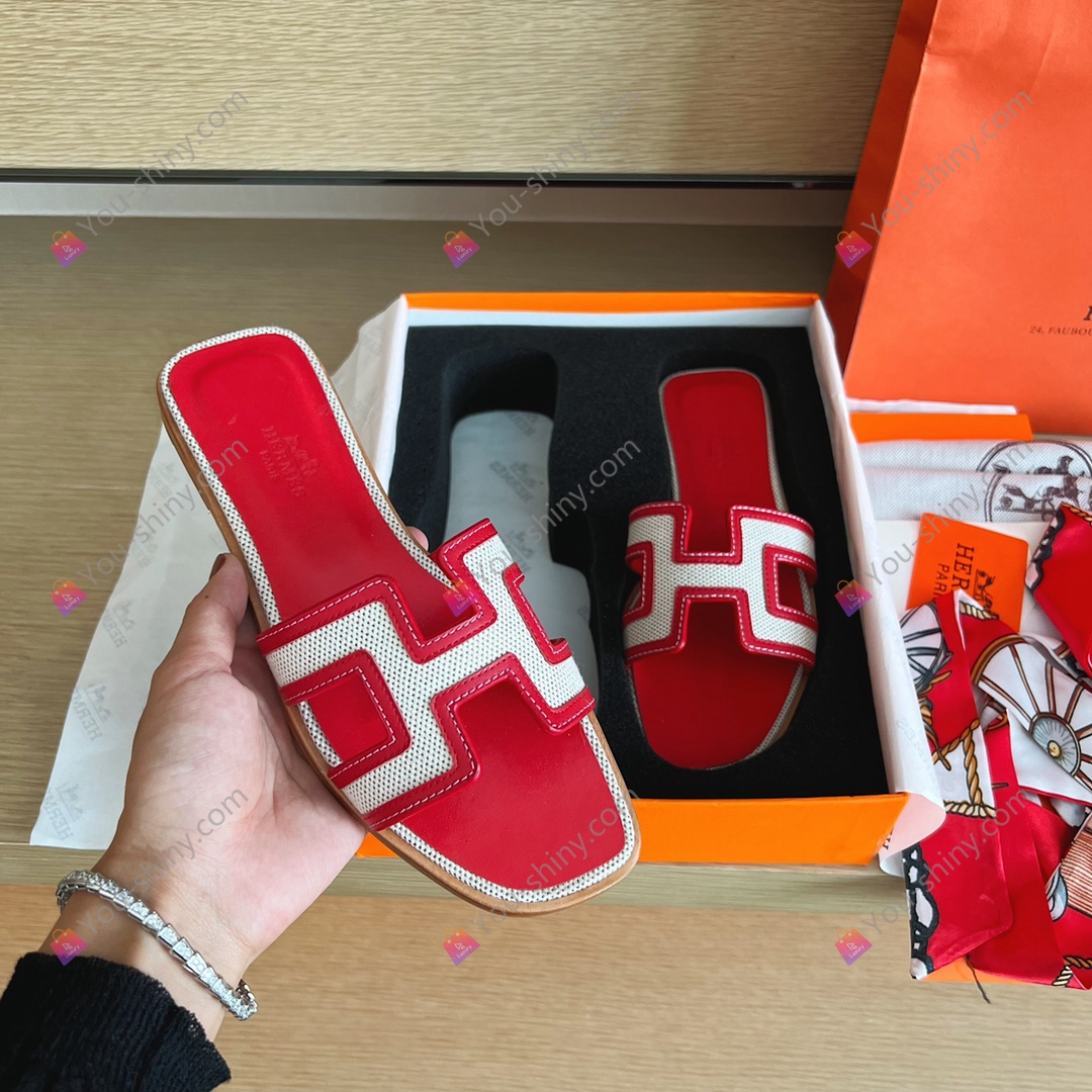 Hermes slippers You Shiny