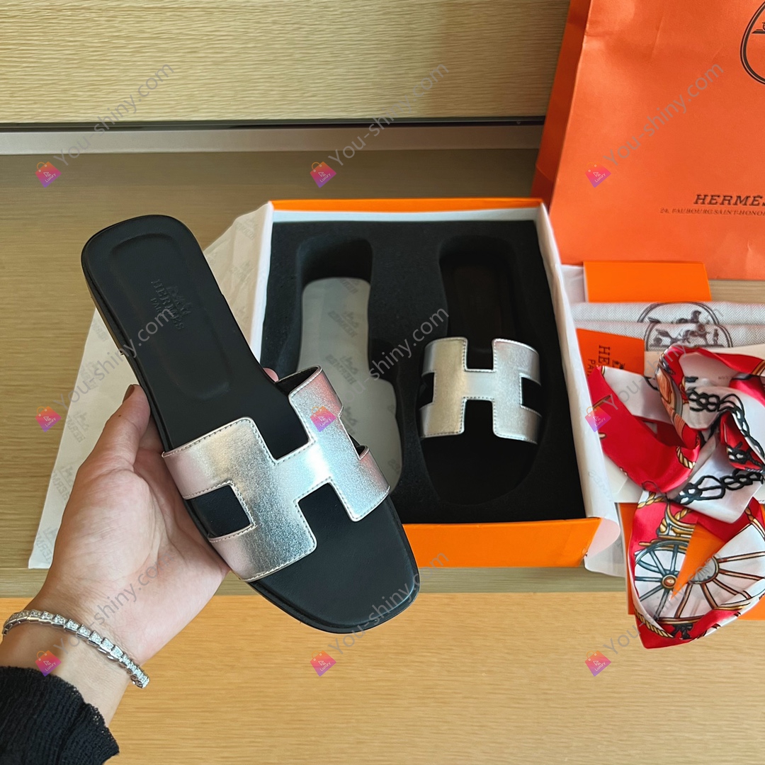 Hermes slippers You Shiny