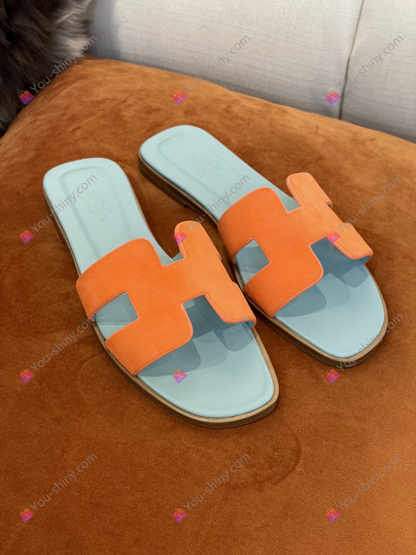Hermes slippers You Shiny