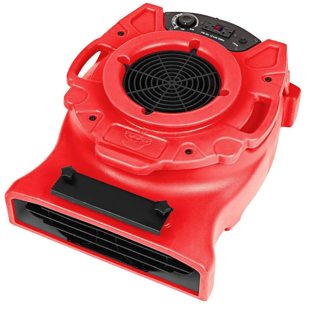 B-Air Ventlo-25 1/4 HP Low Profile Air Mover Carpet Dryer Blower Floor Fan Green 