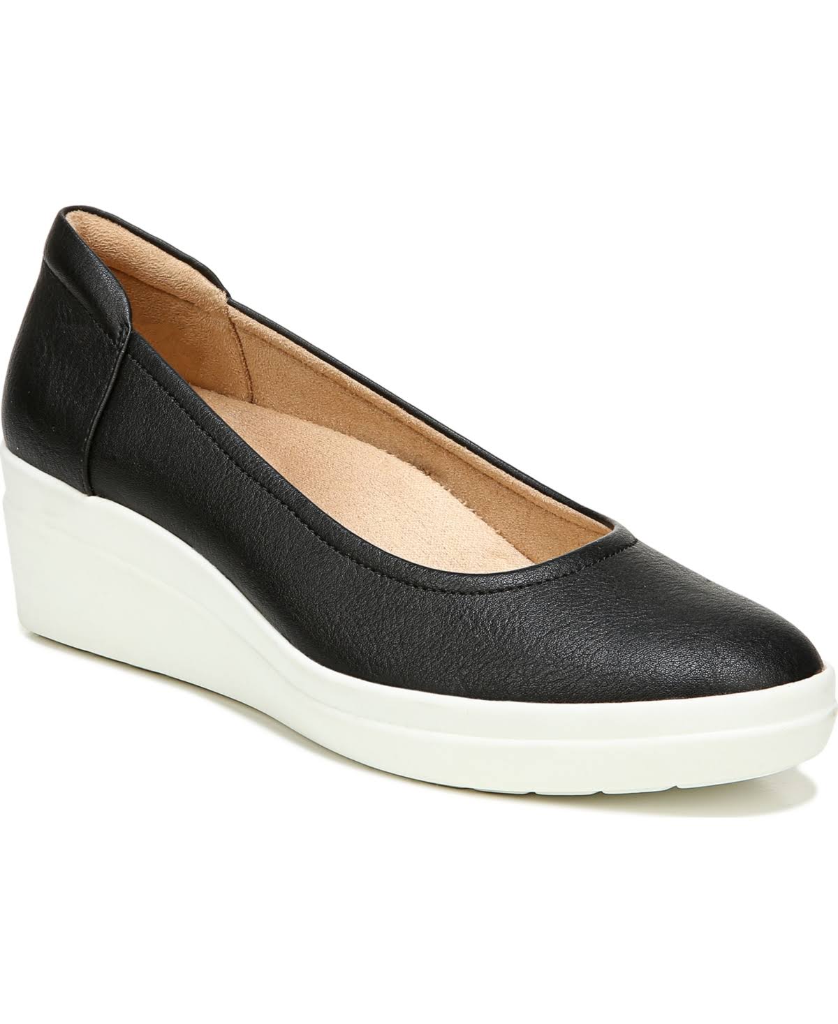 naturalizer black wedges