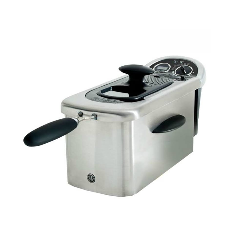 GE 12Cup 1500Watt Deep Fryer with Viewing Port and Digital Timer HJ2s