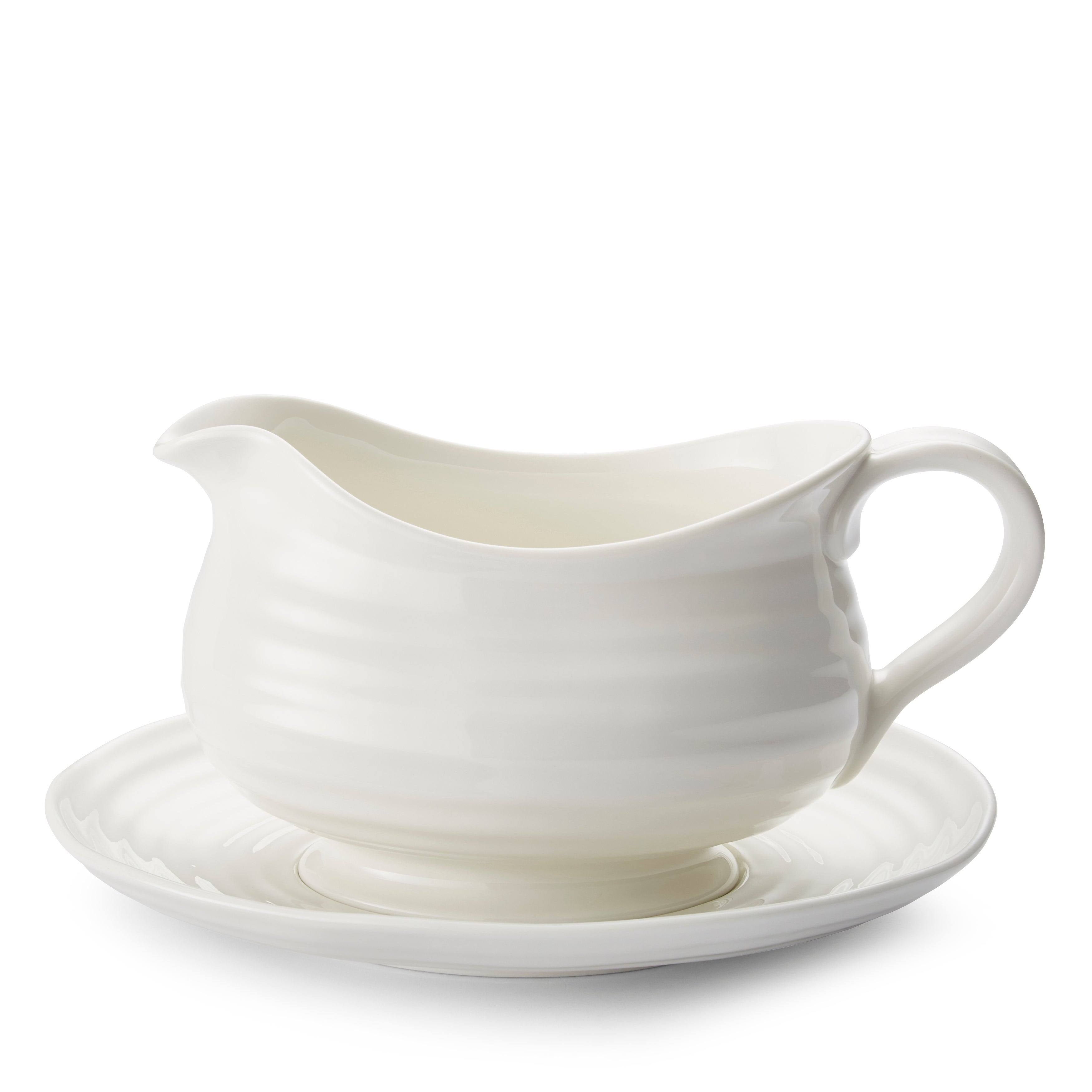 Sophie Conran Gravy Boat & Stand White Portmeirion FZG002