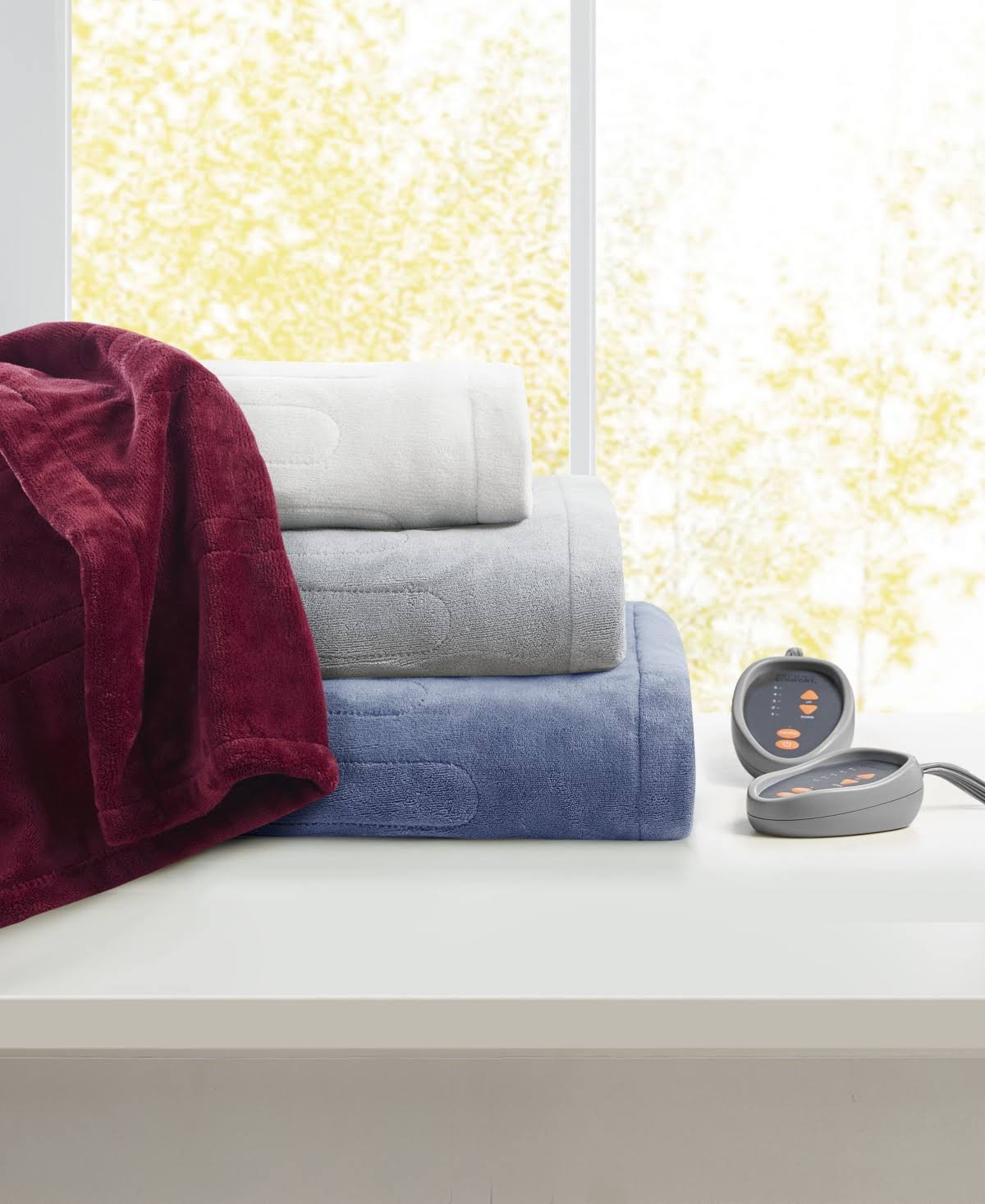 Premier Comfort Microlight Electric Blanket, King Gray WXF02