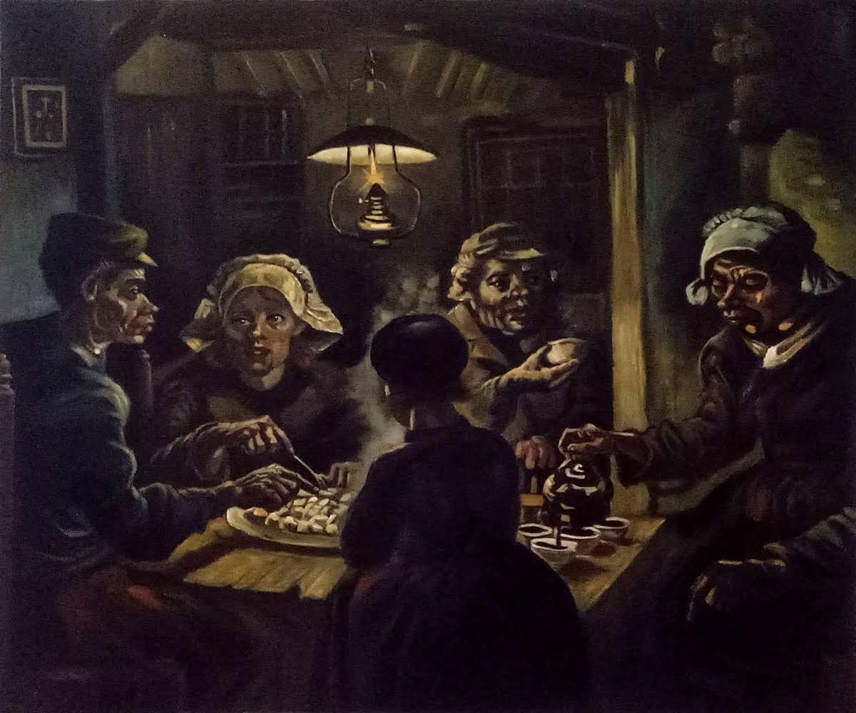 The Potato Eaters by Vincent Van Gogh Hand Painted Oil Painting - WXF-02