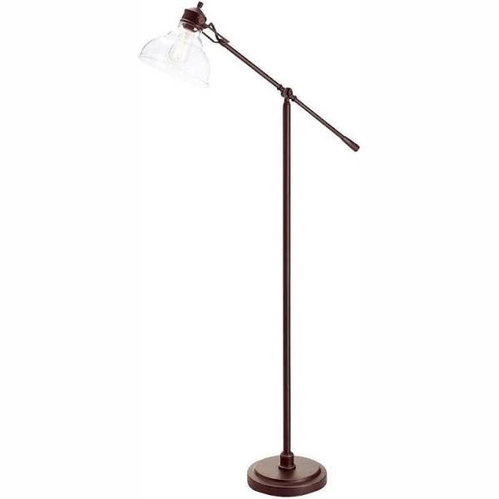 Hampton Bay 54.25 in. Oil Rubbed Bronze Counter Balance LED Floor Lamp