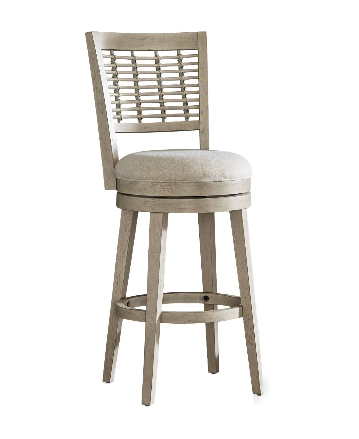 Hillsdale Furniture Ocala Wood Bar Height Swivel Stool, Sandy Gray WXF02