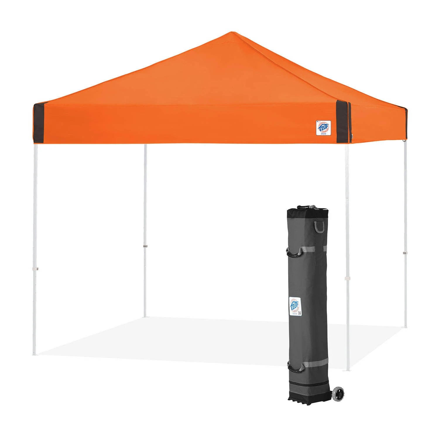 EZ Up Pyramid Instant Shelter Canopy, 10& x 10& Orange WXF02