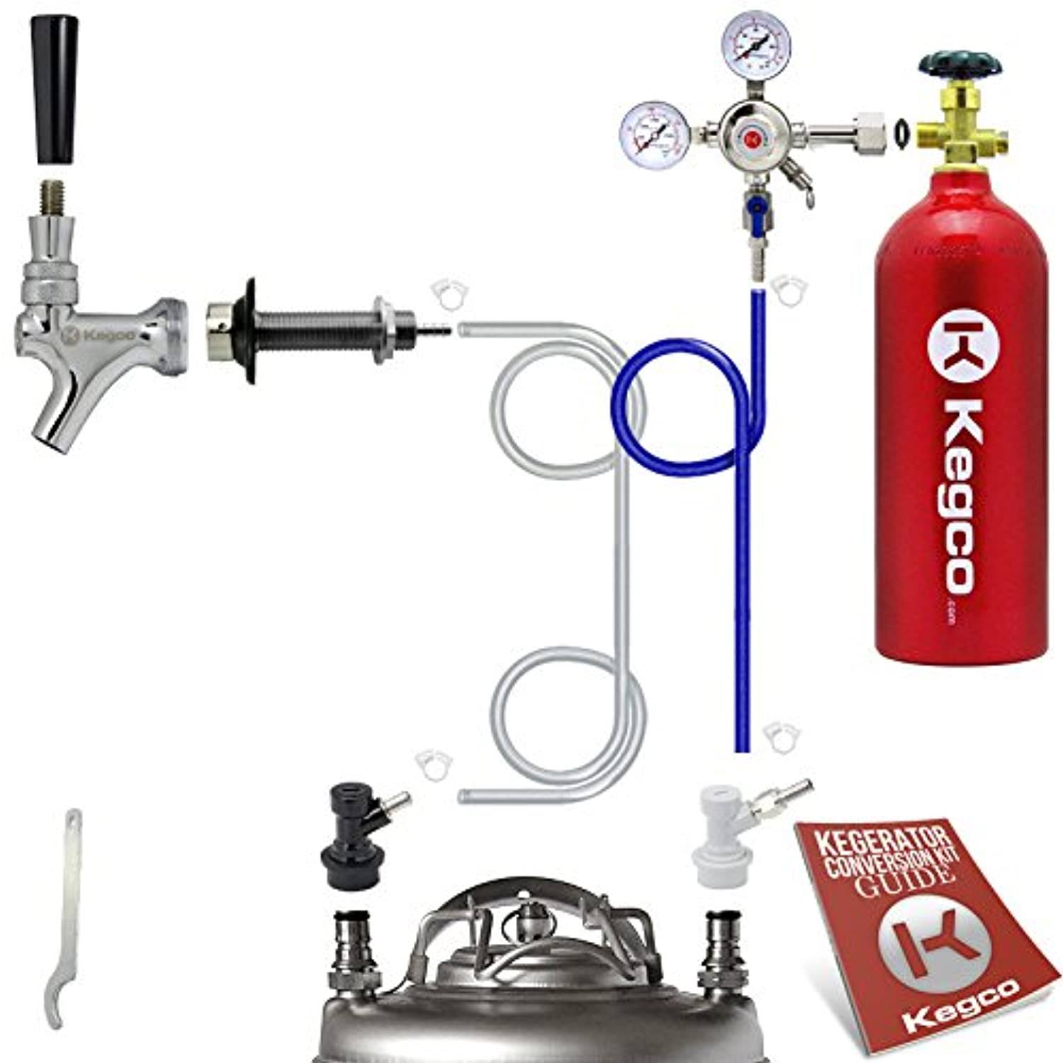 Kegco Standard Homebrew Kegerator Conversion Kit with 5 lb. CO2 Tank
