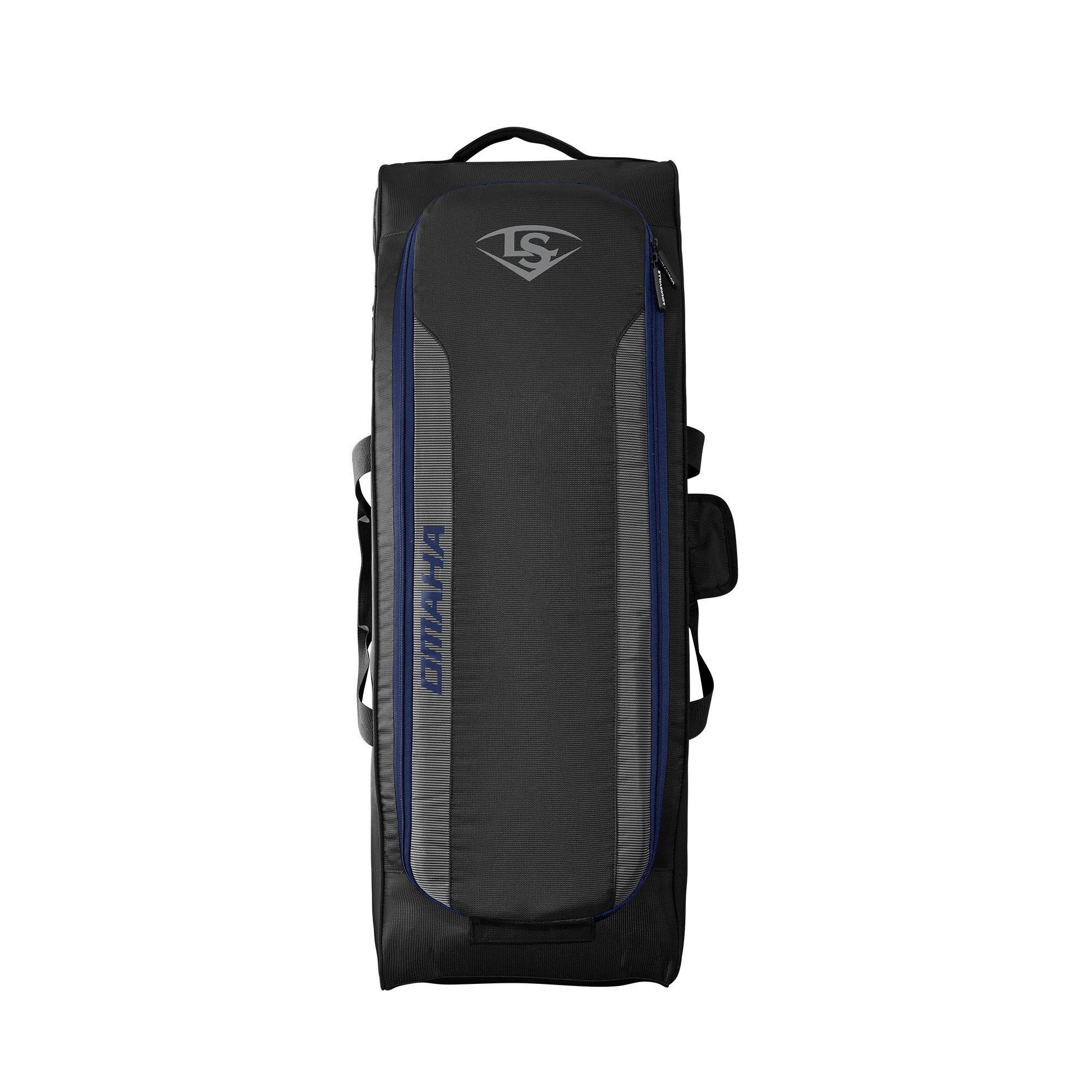 Louisville Slugger Omaha Rig Wheeled Baseball Bag Navy WXF02