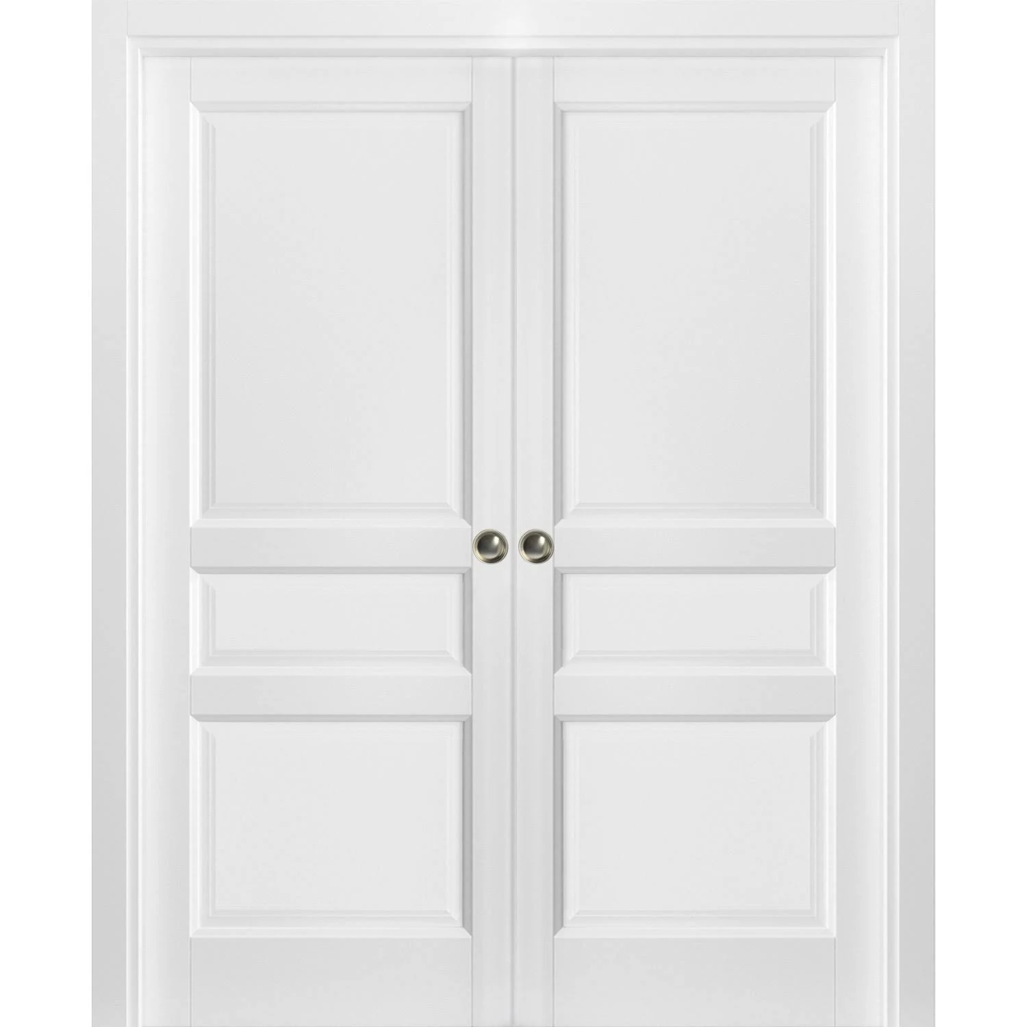 SARTODOORS Slab Barn Door Panel 32 X 80, White - WXF-02