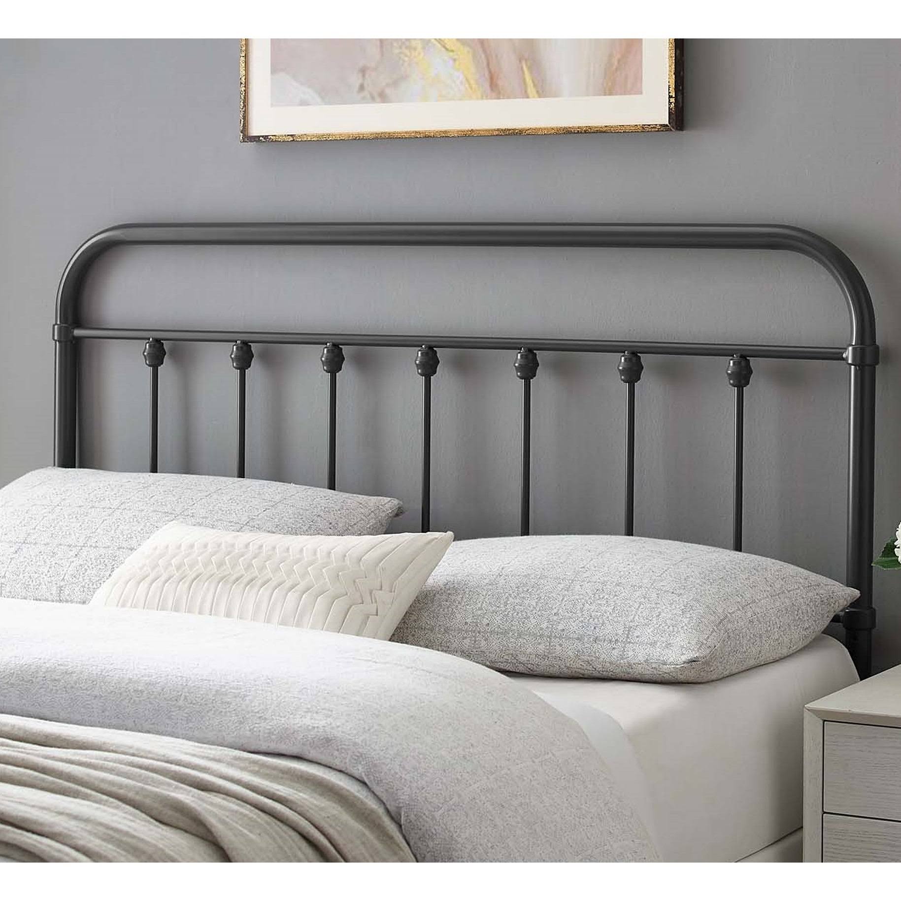 Ellen Classic Full Size Grey Metal Headboard WXF02