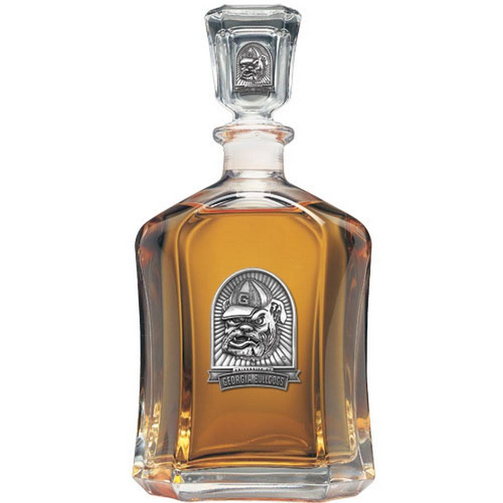 Bulldogs UGA Decanter Whiskey Liquor Bottle WXF02