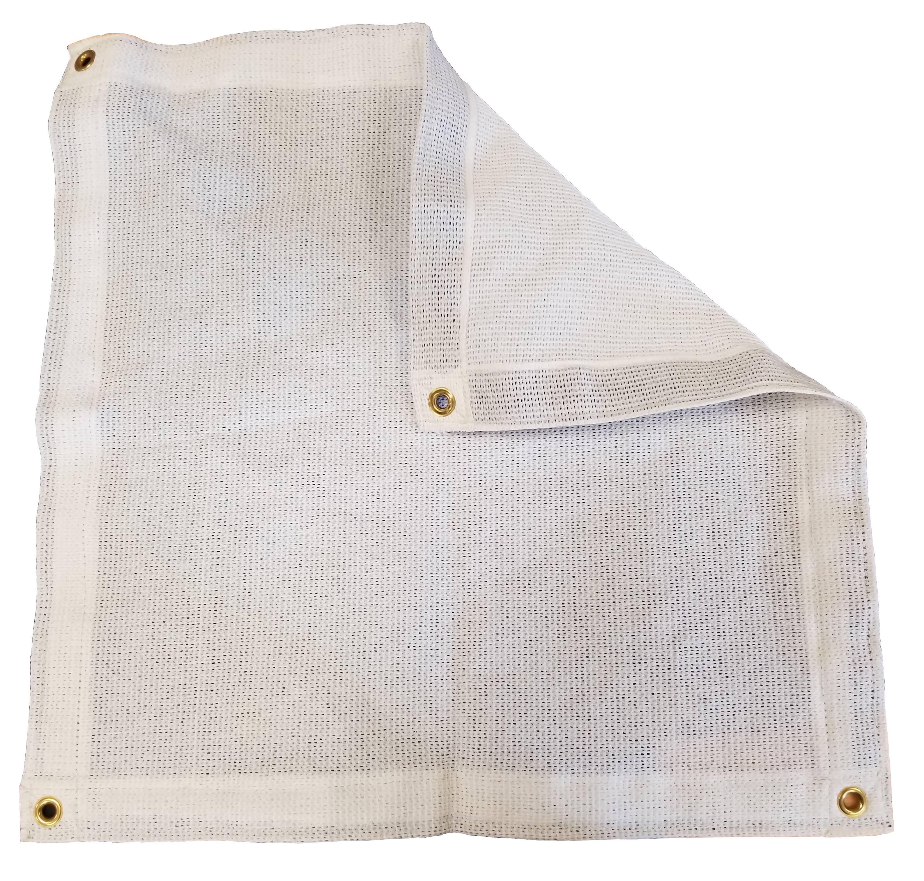 Harpster Tarps 10&x15& White 87 Privacy Mesh Tarp WXF02