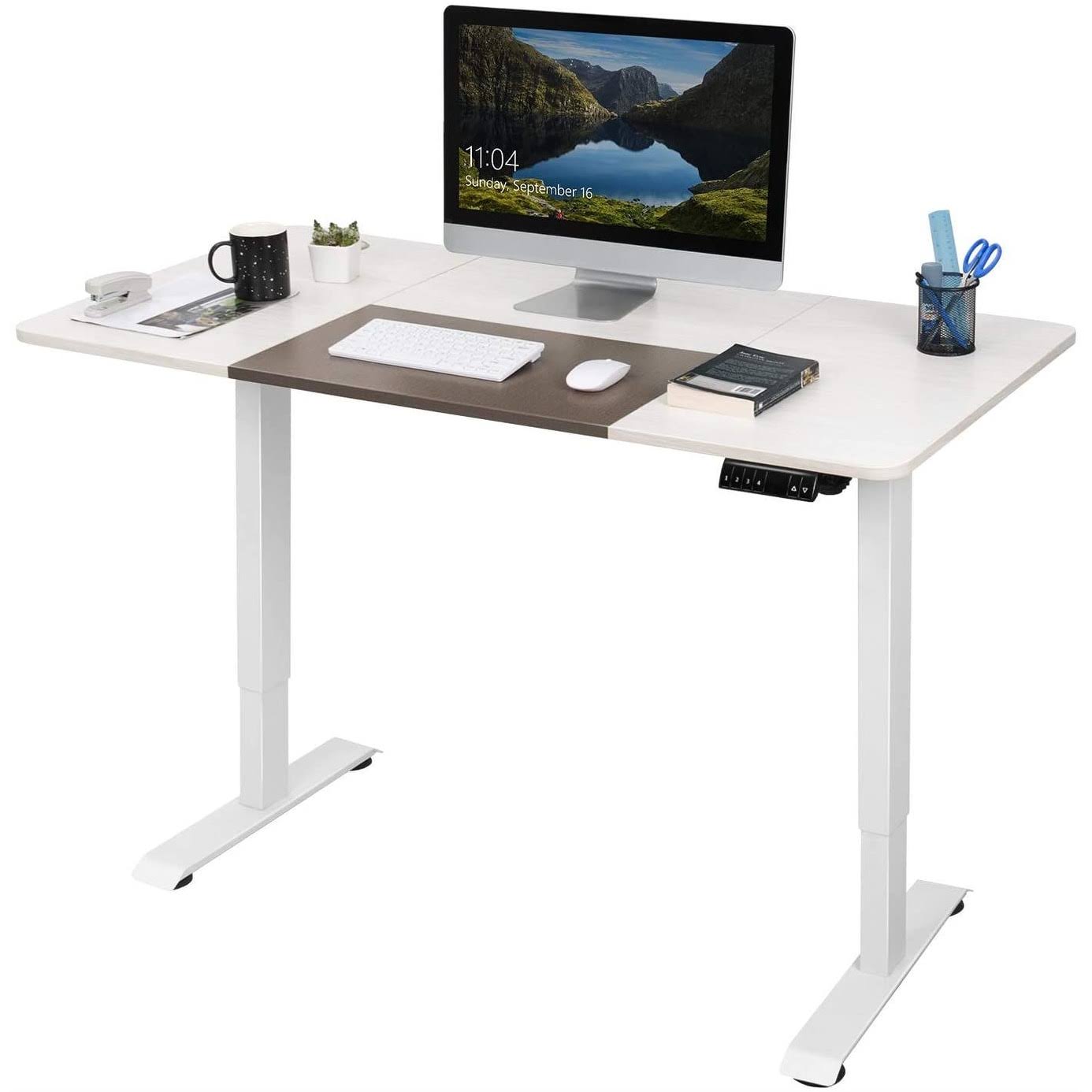 Homall Electric Height Adjustable Standing Desk 55inch Office Desk ...