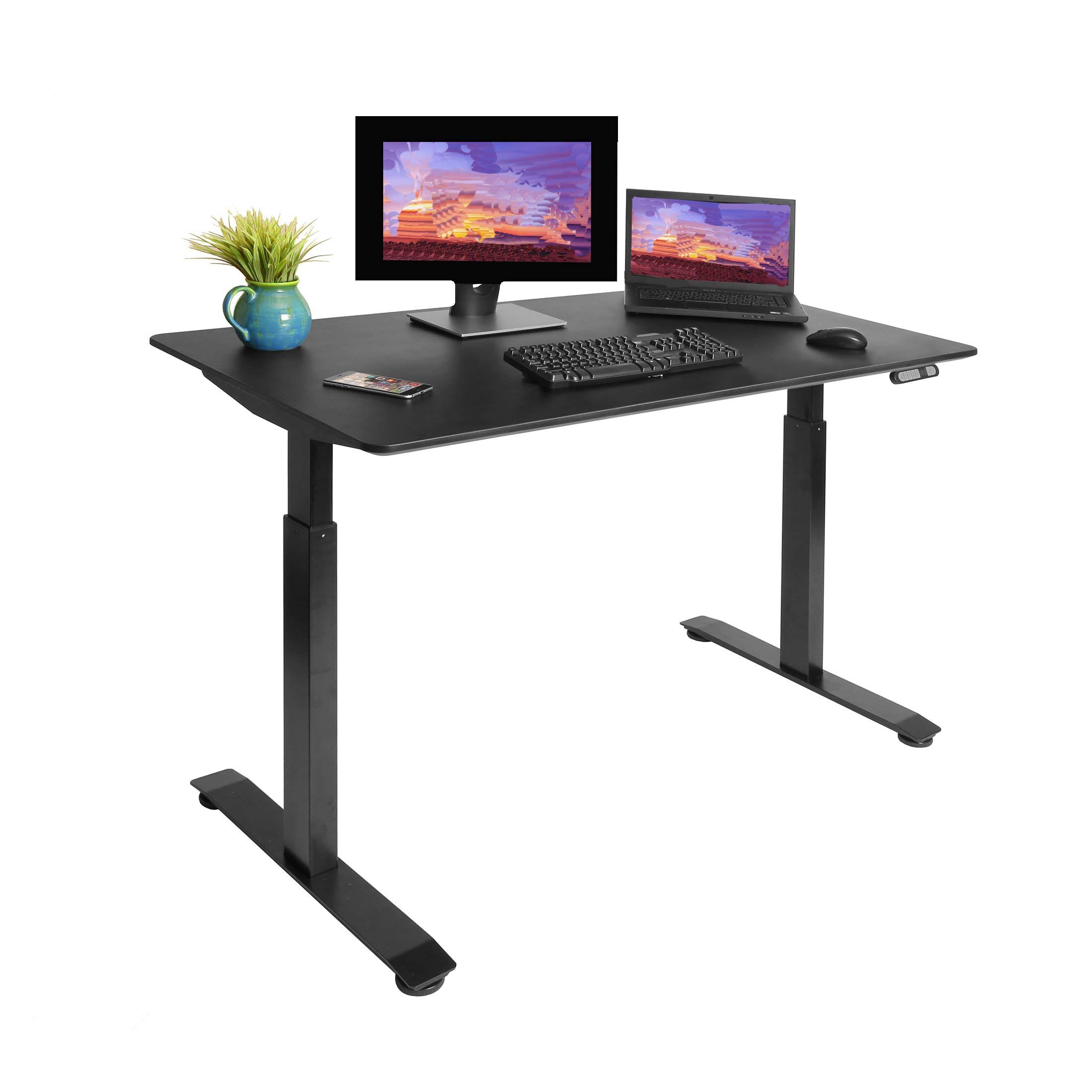 AirLift S2 Electric Height Adjustable Standing Desk, Black/Black - WXF-02