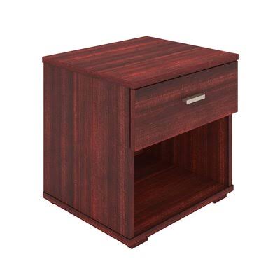 Varian 1 - Drawer Nightstand Wade Logan Color: Cherry - WXF-02