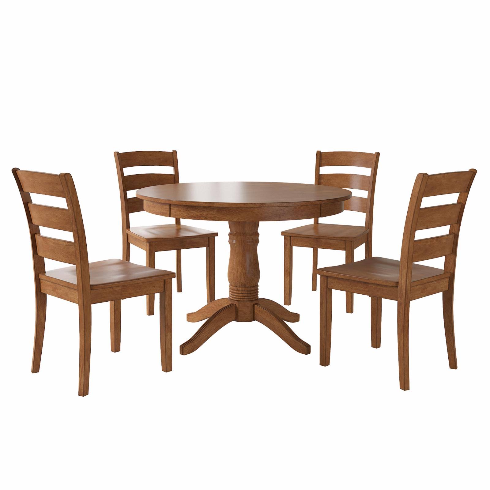 HumbleNest Farmers Market 5 Piece Round Dining Table Set with Ladder