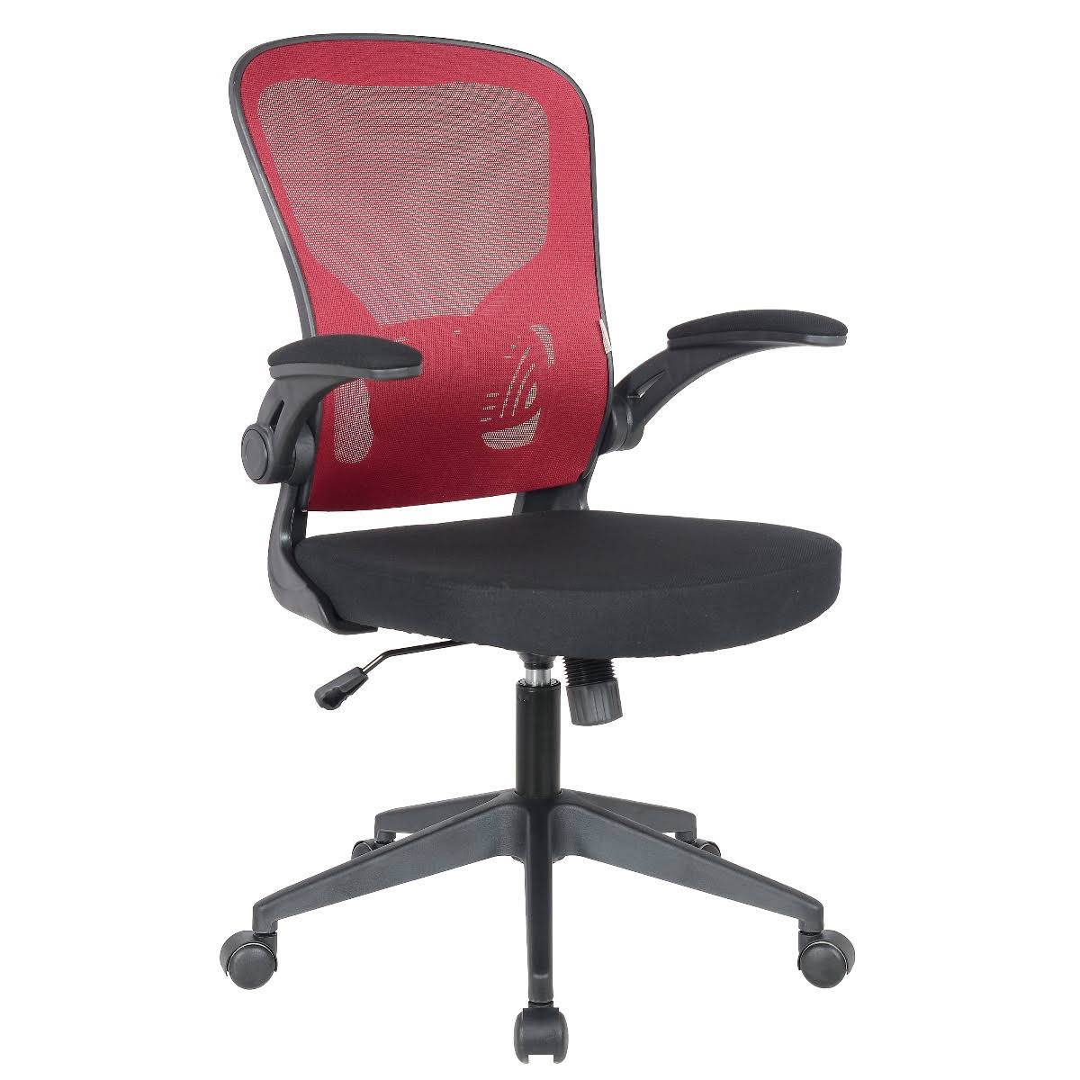 LeisureMod Newton Red Mesh Office Chair WXF02
