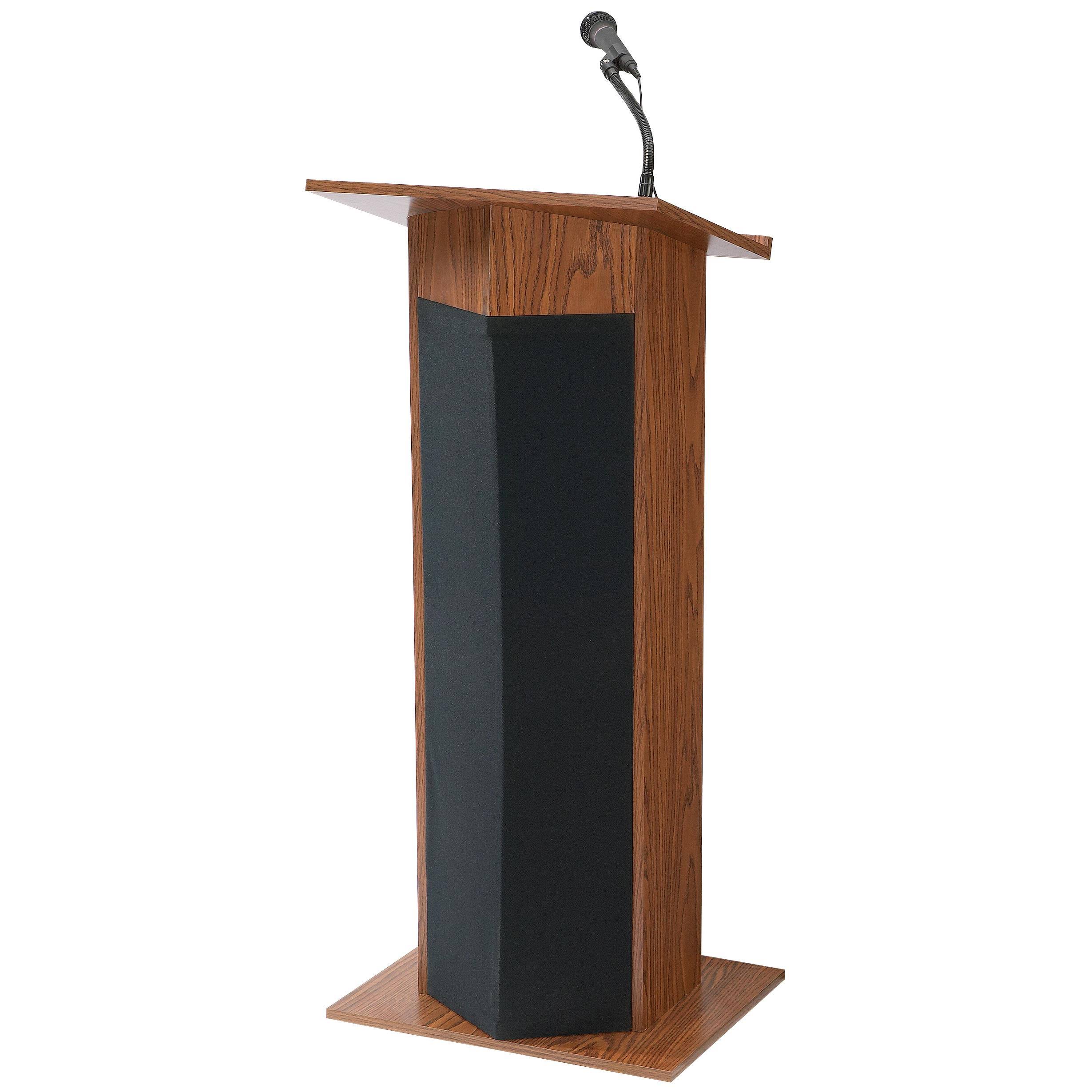 Oklahoma Sound Power Plus Lectern - Medium Oak 111PLS - WXF-02