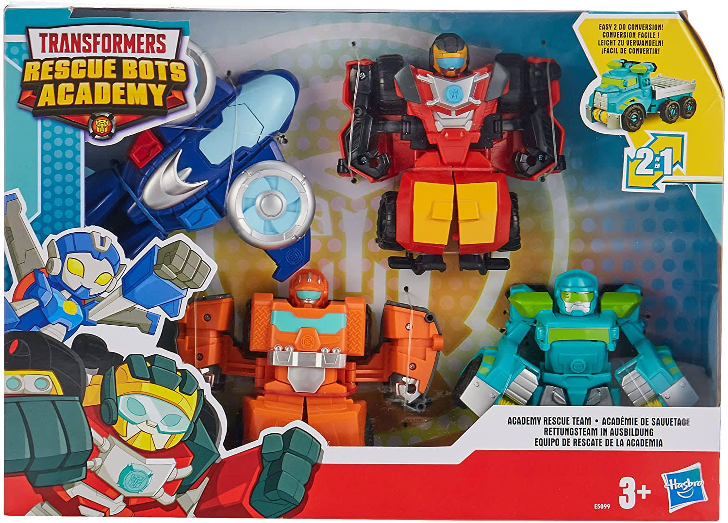Transformers Rescue Bots E5099EU4 Playskool Heroes Academy Rescue Team ...