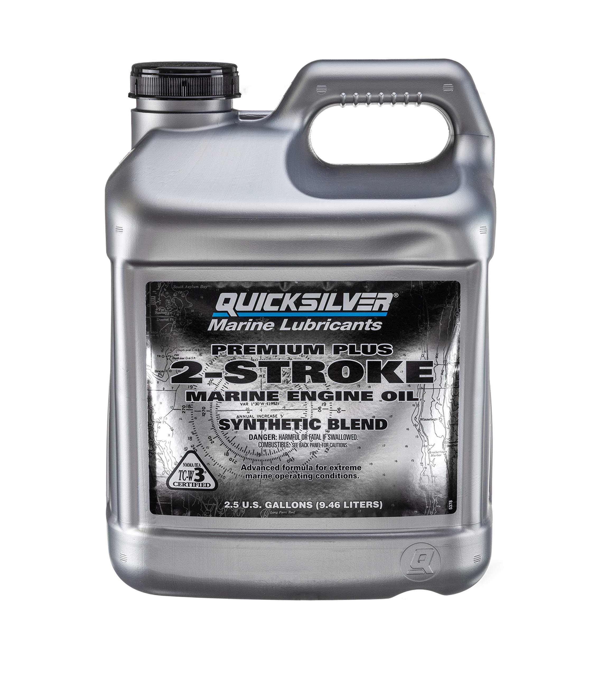 Quicksilver Premium Plus TCW3 Oil, 2.5 Gallon WXF02