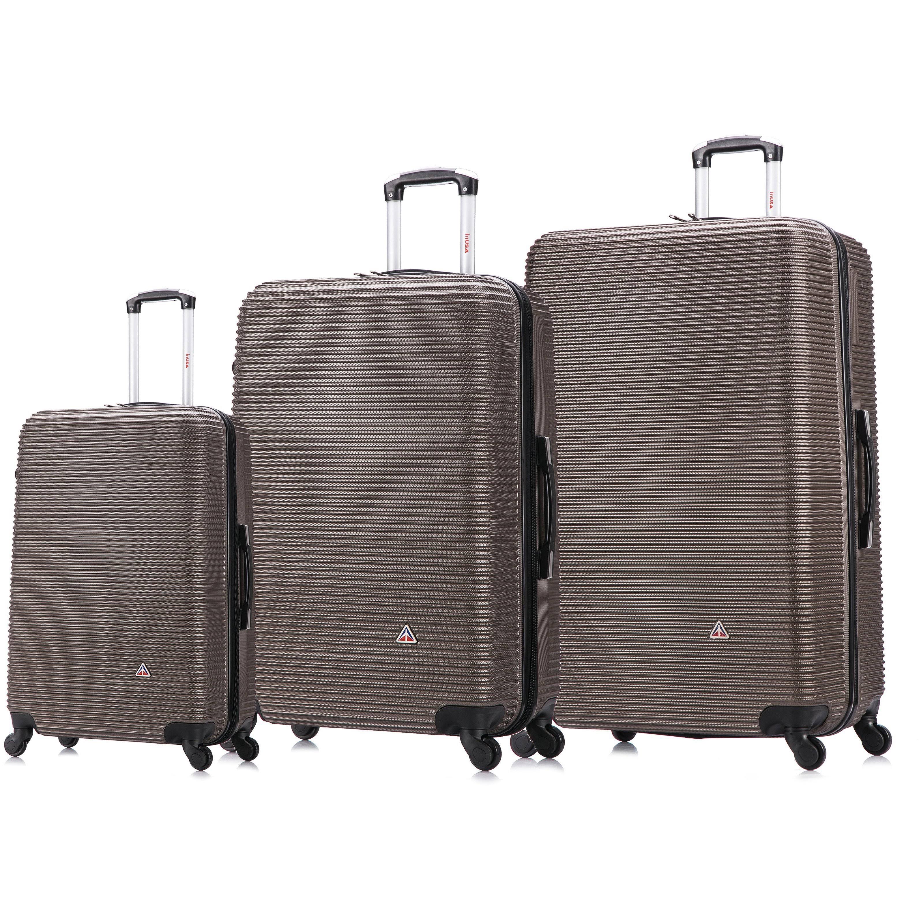 Inusa Luggage Royal Lightweight Hardside Spinner 3 Piece Set 20 WXF02