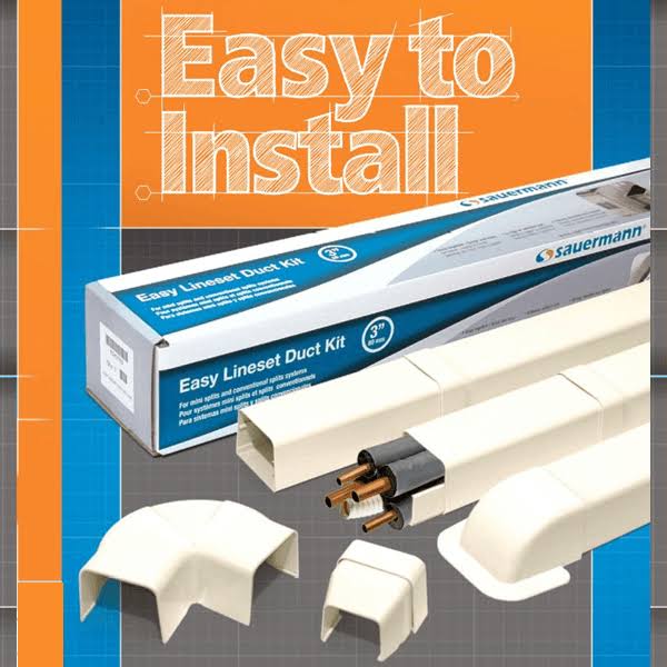 Line Hide - Easy Lineset Duct Kit - Sauermann EDKIT03 - WXF-02