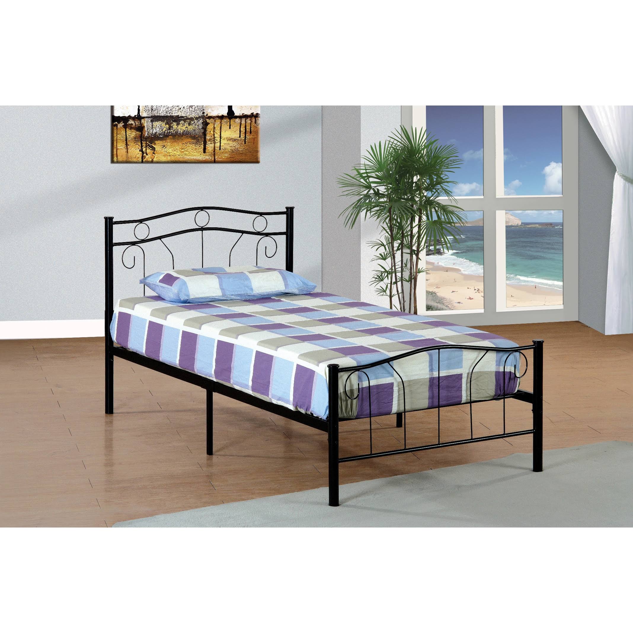 Donco Kids Twin Metal Bed Black WXF 02   362b33c7 2d26 481f A53c 516c64760d98 