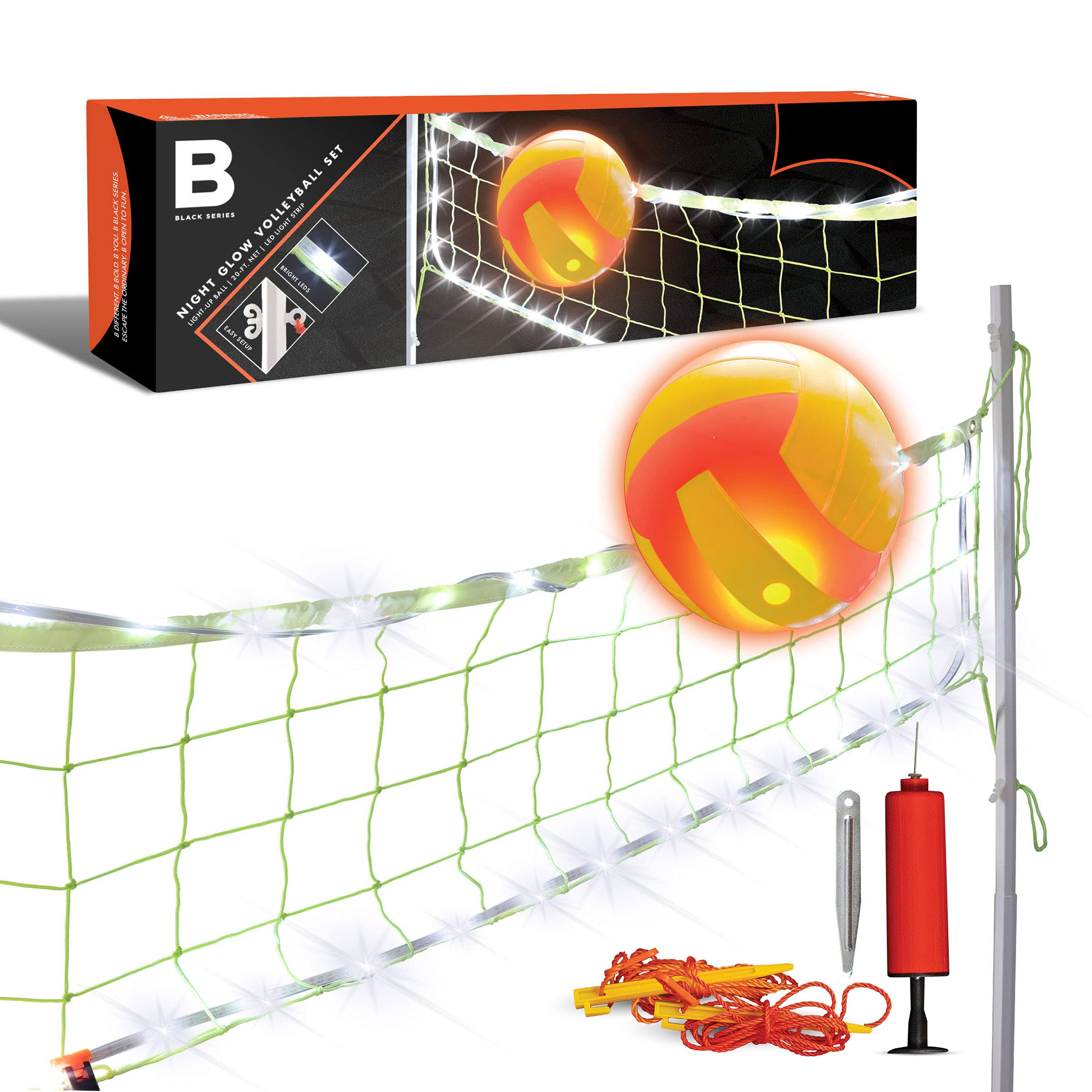 Black Series Night Glow Volleyball Set WXF02