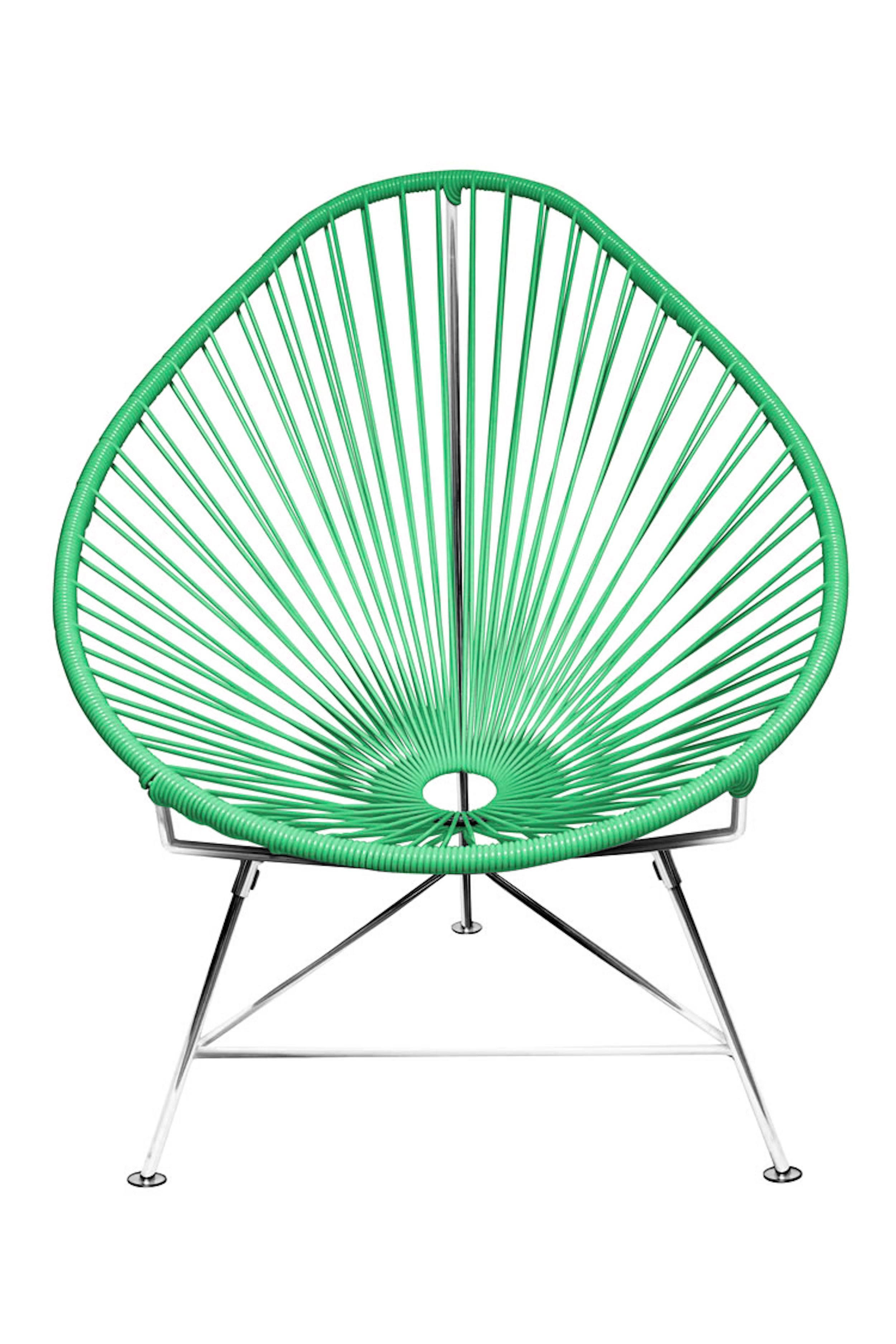 Innit Designs Acapulco Chair Chrome Frame, Mint WXF02