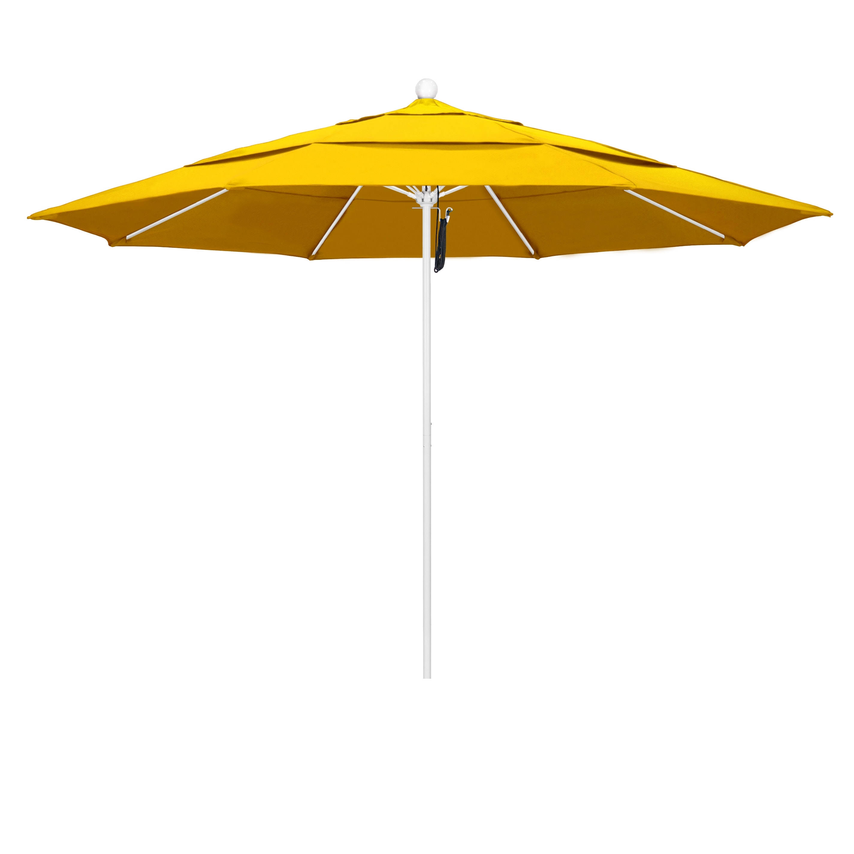 California Umbrella 11 ft. Patio Umbrella in Sunflower Yellow Fabric