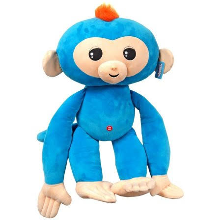 Commonwealth Toys Fingerlings Baby Monkey Blue with Orange Hair 27-inch ...