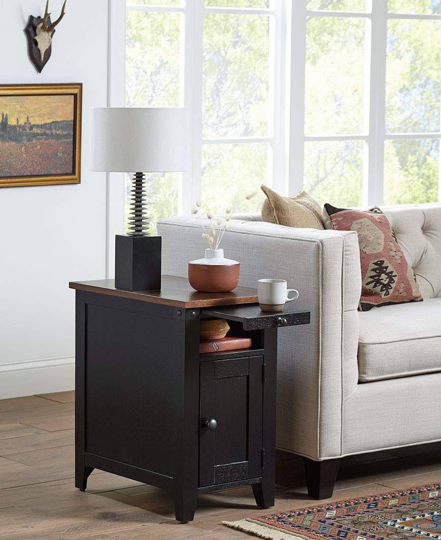 Dakota Side Table Black Martin Furniture WXF02