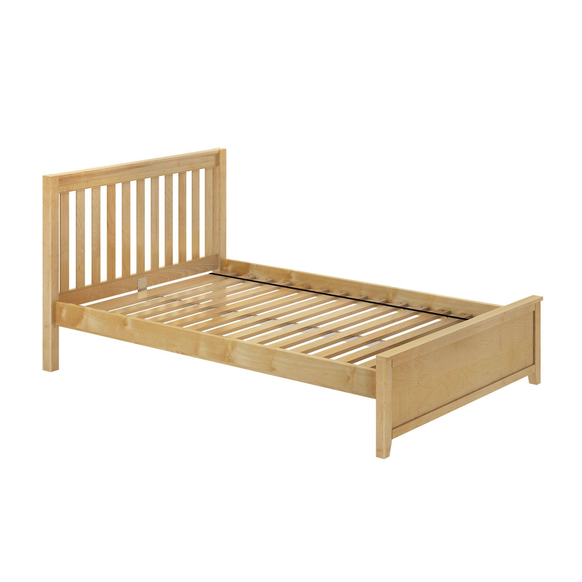 Full XL Traditional Bed - Natural Slat - WXF-02