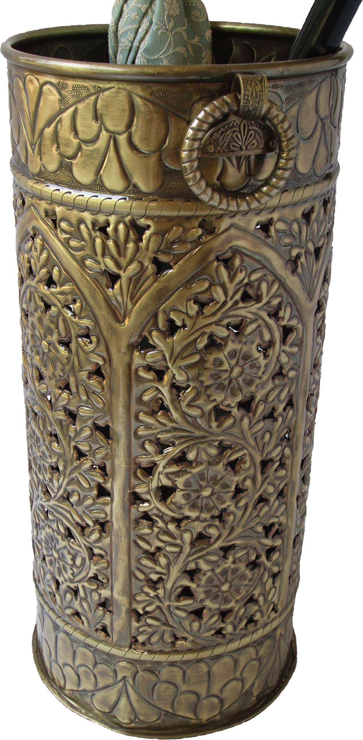 Excellent Accents Solid Brass Umbrella Stand AHOPN WXF02