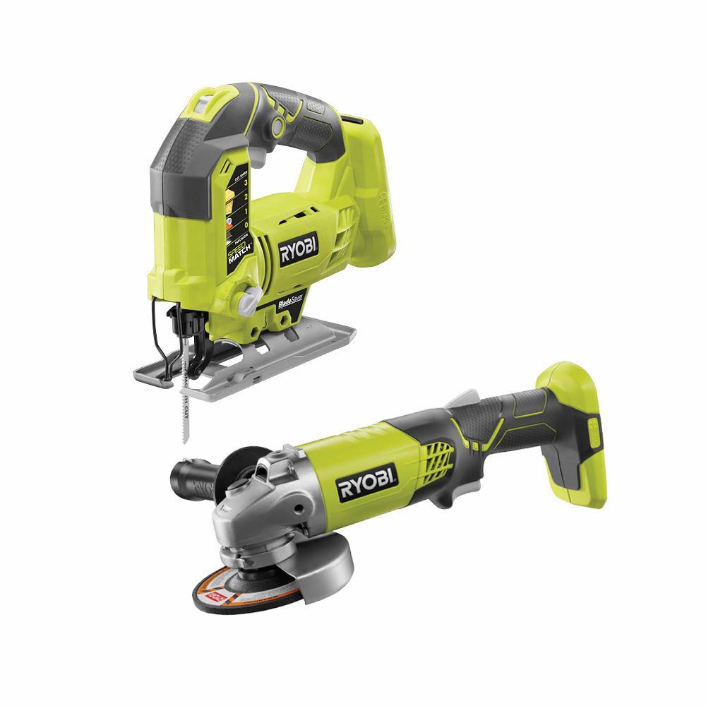 Ryobi Angle Grinder Orbital Jig Saw Cordless Adjustable Keyless Change