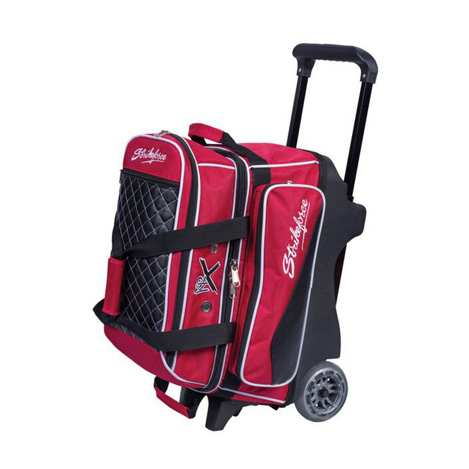 KR Strikeforce Royal Flush Double Roller Bowling Bag Red WXF02