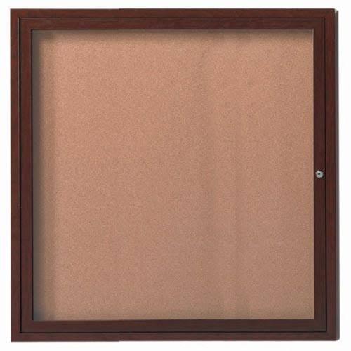Aarco Products ODCCWW3636R Outdoor Enclosed Bulletin Board - Walnut ...