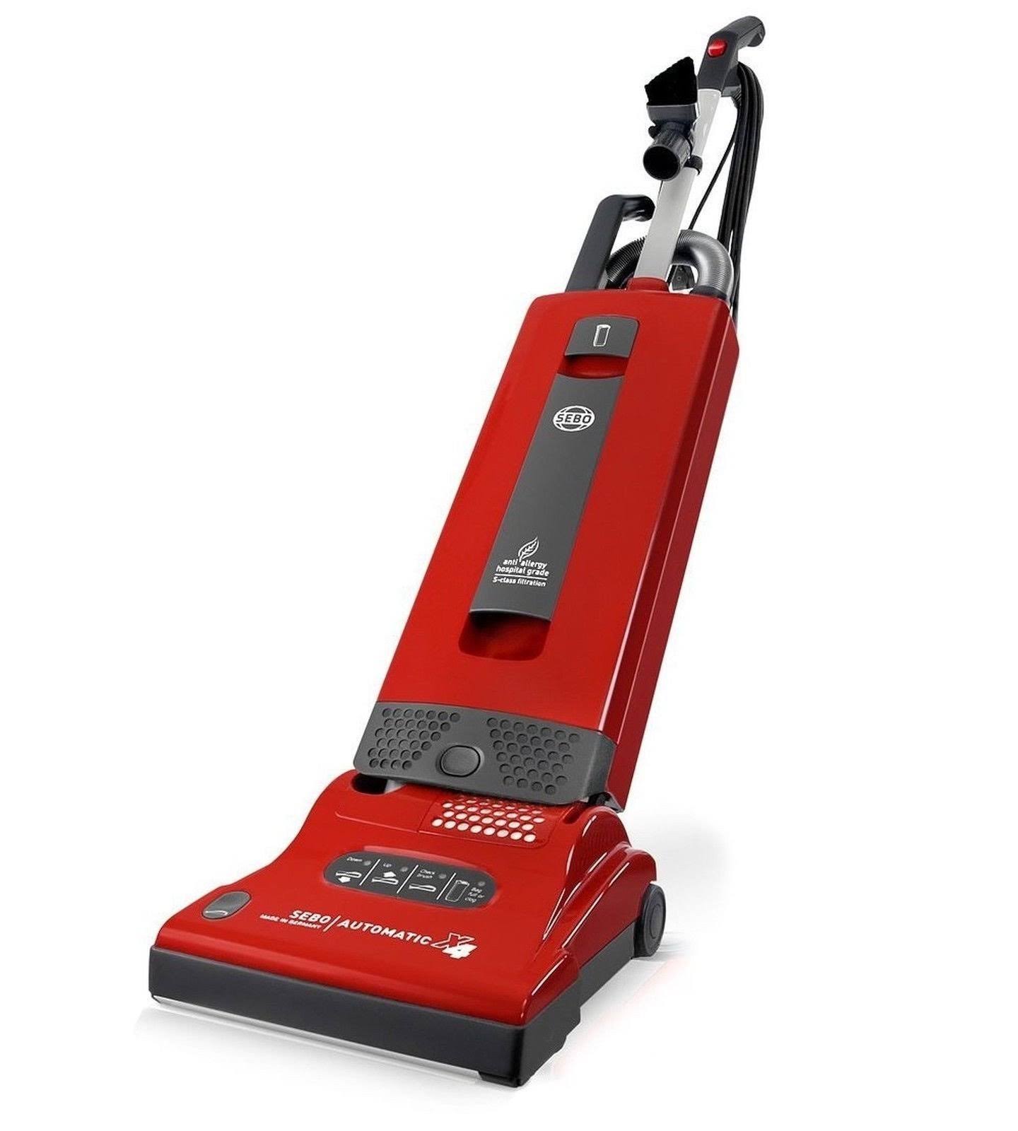 Sebo Automatic X4 Upright Vacuum Sclass microfilter Red WXF02