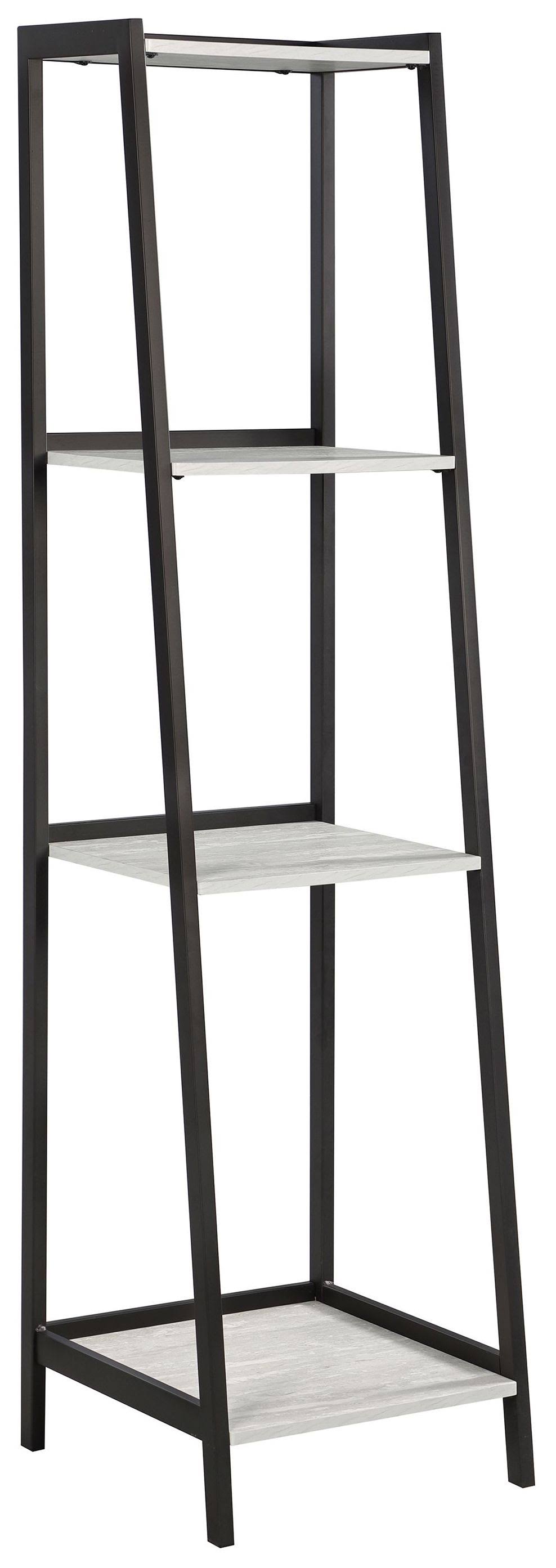 Grey Stone Ladder Bookcase from Coaster Furniture WXF02