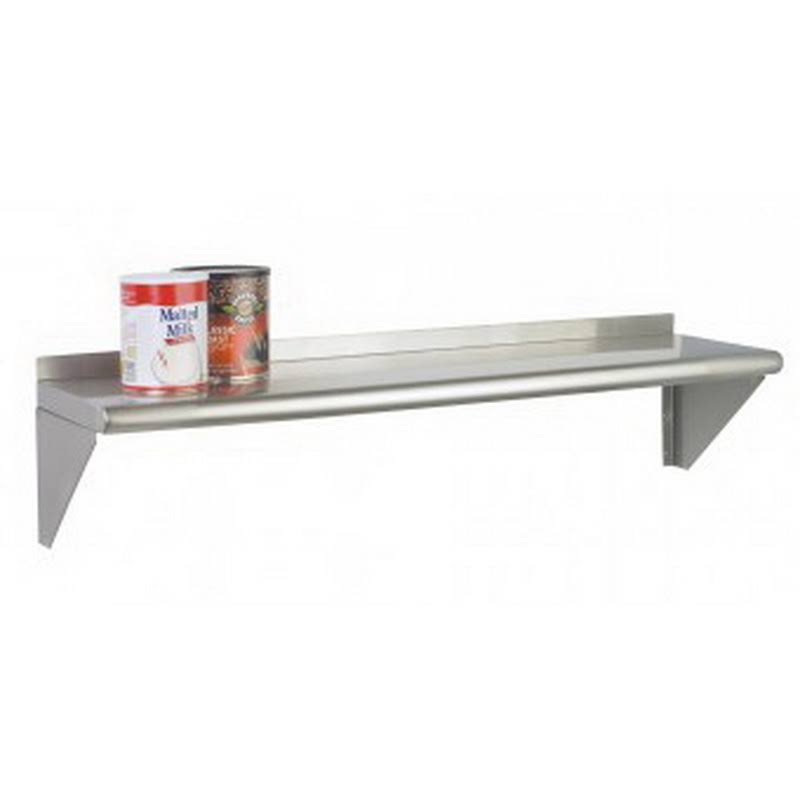 Focus Foodservice FWSAL1236 12 in. x 36 in. Aluminum Wall Shelf Kit