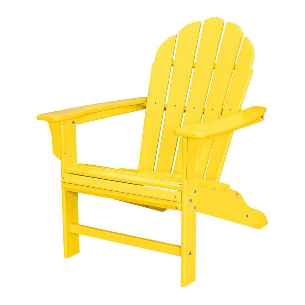 Trex Outdoor Furniture HD Lemon Plastic Patio Adirondack Chair WXF 02   B36b7ee3 Feca 47e6 9371 781b373cb744 